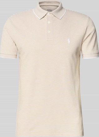 Polo Ralph Lauren Slim Fit Poloshirt aus Baumwoll-Mix in Khaki, Gr&ouml;&szlig;e XXL