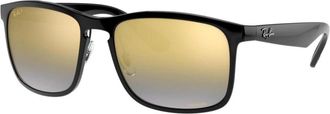 Ray-Ban Stijlvolle zonnebril voor elke gelegenheid - Heren - Zonnebrillen - Zwart - 58 MM - Nylon - Accessoires