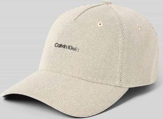 Calvin Klein Gr&ouml;&szlig;enverstellbare Cap mit Logo in Beige, Gr&ouml;&szlig;e 1