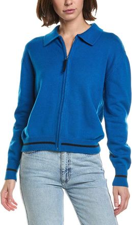 Brodie Varsity Zip Through Cashmere-Blend Jacket