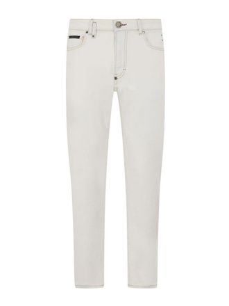 Philipp Plein Detroit Fit Jeans With Stone-Washed By