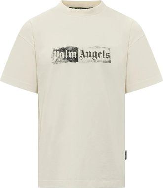 Palm Angels T-Shirts - Heren - T-shirts - Beige - 2XL - Tops