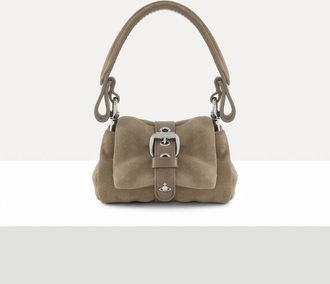 Vivienne Westwood Hazel Treasure Charm Handbag Suede Stone One Size Women