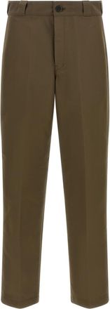 Prada Brown Tailored Flat Front Pants