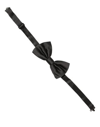 Dolce & Gabbana Silk Pre-Tied Bow Tie - Black