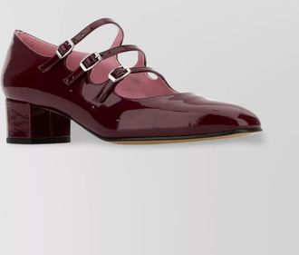 Carel leather patent mary jane pumps
