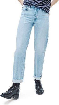 Rag & Bone Dre Raw Hem Low Rise Baggy Jeans in Amal at Nordstrom Rack, Size 23