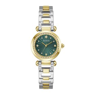Guess Elegante Gouden Horloge voor Vrouwen - Dames - Horloges - Groen - ONE Size - Accessoires