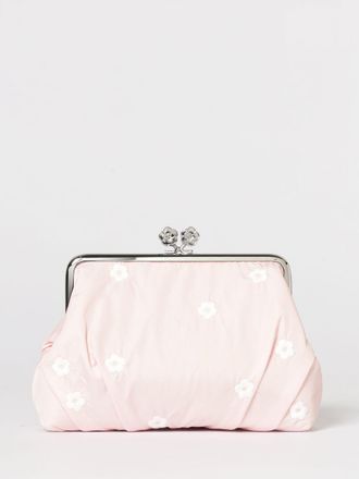 Stella McCartney Clutch in canvas con fiori ricamati