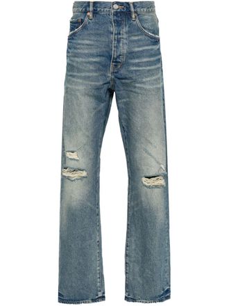 Purple Jeans P011 Vintage Knee Slit - Blu
