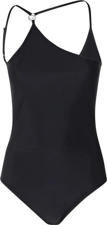 Coperni Asymmetrisch badpak met &eacute;&eacute;n schouder - Dames - Badpakken - Zwart - S - Tweed - Badmode