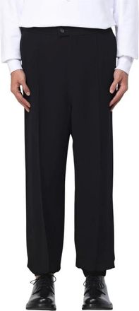 Alexander McQueen Alexander McQueen, Wide Trousers, male, Black, Size: XL Wide Trousers