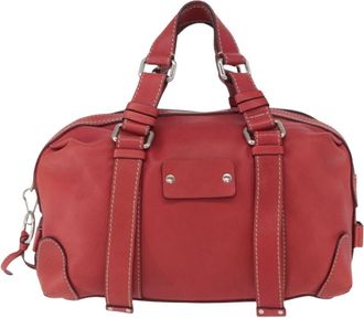 Chlo&eacute; Vintage Handbag Leather Pink Leather Handbag (Pre-Owned)