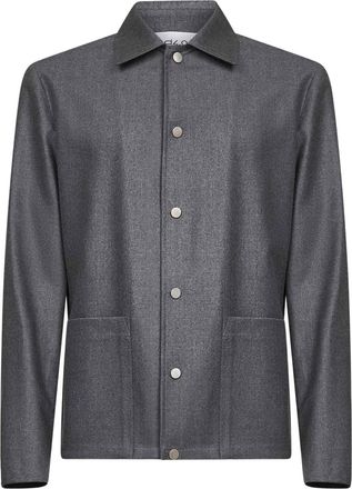 D4.0 Giacca con tasca applicata - Grigio