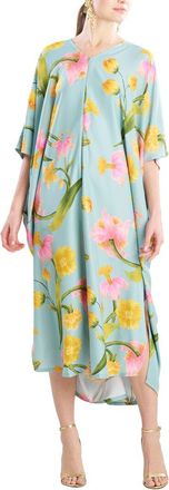 Natori Solene Matte Charmeuse Zip Caftan