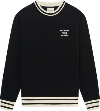 Dr&ocirc;le de Monsieur Heren, Sweatshirts & Hoodies, Zwart, Maat: M Katoen