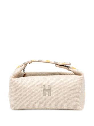 Hermès 2010-2025 Small Wool Bride A Brac Au Carre Case vanity bag - women - Wool - One Size - Brown