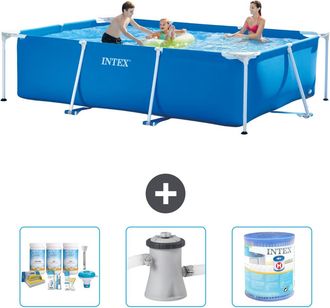 Intex Piscina Con Estructura Rectangular - 300x200x75 Cm - 6-piezas S30146