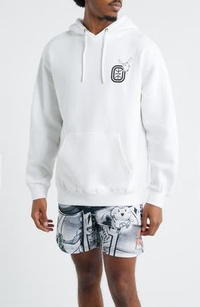 Overtime Anime Graphic Collage Print Hoodie in White at Nordstrom Rack, Size Xx-Large