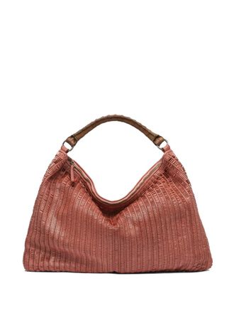 Reptiles House large Atena leather shoulder bag - women - Leather/Fabric - One Size - Brown