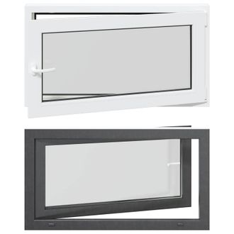vidaXL Color Interno De Ventana De S&oacute;tano Blanco Risor 110 X 50 Cm Vidaxl
