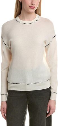 Bruno Magli Whipstitch Wool & Cashmere-Blend Sweater