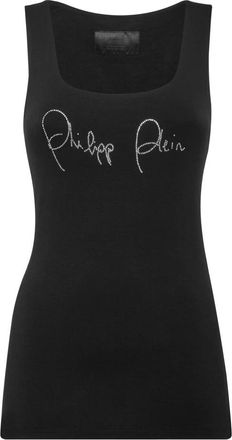 Philipp Plein Tanktop - Dames - Tops zonder mouwen - Zwart - XS - Katoen - Tops