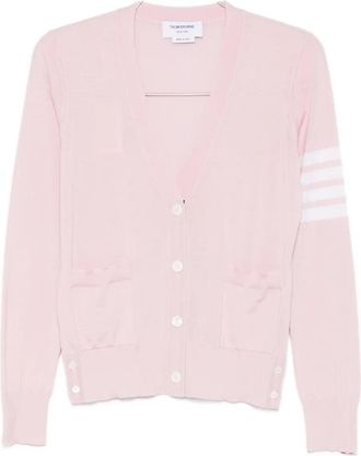 Thom Browne Maglione A Righe Con Tasche-Donna