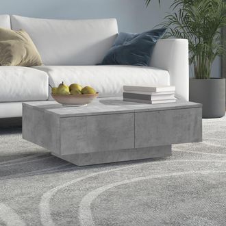 vidaXL Tavolino Da Salotto Grigio Cemento 90x60x31cm Legno Multistrato - Vidaxl