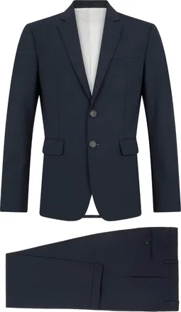 Dsquared2 Tailored Blue Two-Button Virgin Wool Suit
