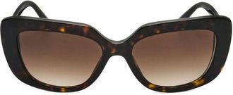 Bulgari Ladies Black Rectangular Sunglasses 0BV8235-504/T5