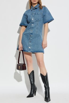 Ami Denim Dress, Womens, Blue