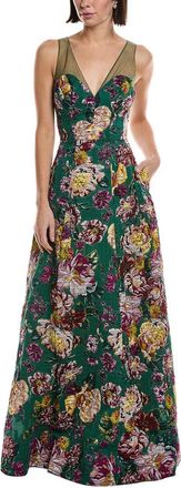 Marchesa Jacquard Gown