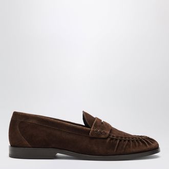 Vinny&rsquo;s Mocassini Louee Vale marroni in pelle scamosciata