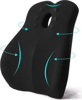 OEM Coj&iacute;n Lombal - Espuma Viscoel&aacute;stica - Para Silla De Oficina Y Sof&aacute; - 1 Unidad
