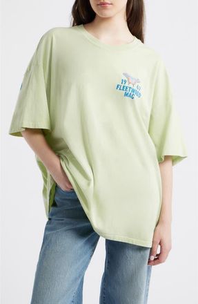 Daydreamer Fleetwood Mac 1967 Butterfly Graphic Tee in Seafoam Green at Nordstrom