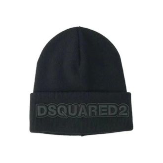 Dsquared2 Beanies, male, Blue, Size: ONE SIZE Knit Hat