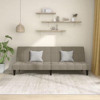 vidaXL Sof&aacute; Cama De 2 Plazas Terciopelo Gris Claro Vidaxl