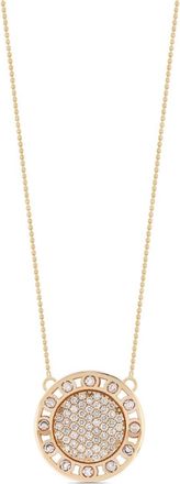Officina Bernardi 18kt yellow gold large SenzaTempo diamond necklace - women - Diamond/18kt Yellow Gold/18kt White Gold - 41