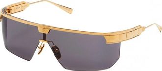 Balmain Womens BPS-147A-142 BPS 147A 43 142 Sunglasses - Gold - One Size