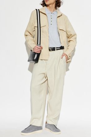 Paul Smith Shirt With Zipper, Mens, Beige