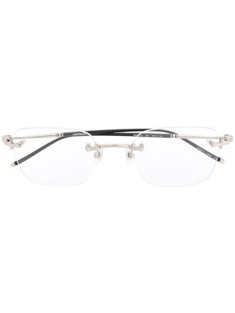 Montblanc squared rimless glasses - Black