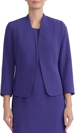Kasper Seamed Open Front Jacket in Regal Plum at Nordstrom, Size 14