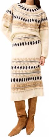 Marie Oliver Giana Midi Skirt In Snowflake