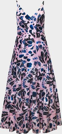 Hutch Arden Tiered Floral-Print Maxi Dress