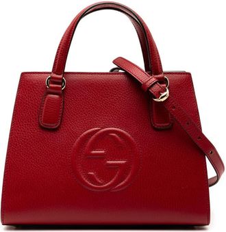 Gucci Pre-owned Gucci Medium Dollar Calf Soho Top Handle Convertible Tote Ladies 607722 001998