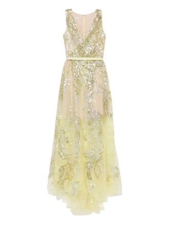 Saiid Kobeisy Embroidered Long Dress