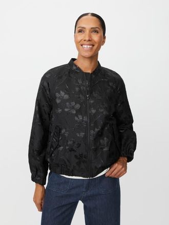 Masai MaJossana Jacquard Bomber Jacket in Black at Nordstrom, Size X-Large
