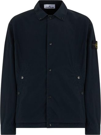 Stone Island Dark Navy Shirt Collar Jacket