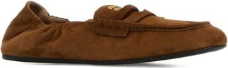 Miu Miu Brown Solid-Loafer